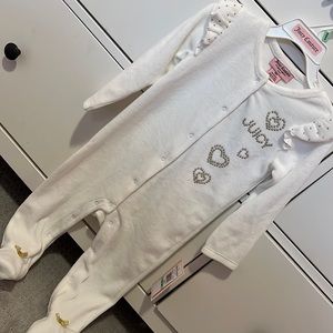 Juicy Couture one piece baby set.